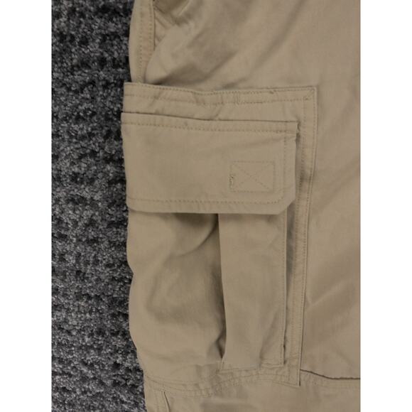 Duluth Trading Pants Mens 2XL x 30 Khaki Dry On The Fly Cargo Belted Outdoor - Picture 3 of 15